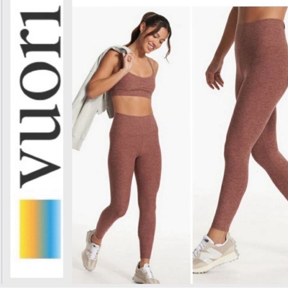 Vuori Clean Elevation Leggings Burnt Orange Size Small
